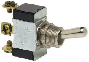 HEAVY-DUTY DOUBLE POLE TOGGLE SWITCH (COLE HERSEE) On/Off/(On)