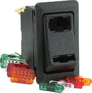 LED-ENABLED ROCKER SWITCH (COLE HERSEE) On/Off/On