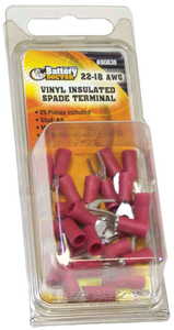 VINYL INSULATED SPADE TERMINAL (BATTERY DOCTOR) 16-14 AWG