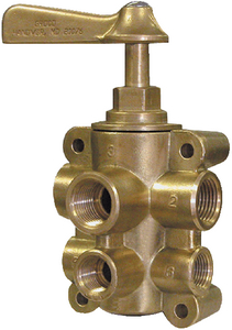 6 PORT FUEL VALVE (GROCO) 1/2" NPT