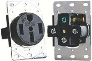 AC 50 AMP RECEPTACLE IN PLATE (RV_DESIGNER) 50