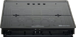 FLUSH MOUNT GLASS COVER (SUBURBAN) Bi-fold, 3 Burner Slide-In Cooktop