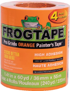 FROGTAPE® PRO GRADE ORANGE PAINTER'S TAPE (SHURTAPE 2" x 180'