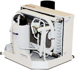 AIR CONDITIONERS W/REVERSE-CYCLE HEAT (WEBASTO) 14-7/8" L x 16-7/64" D x 12-7/8" H